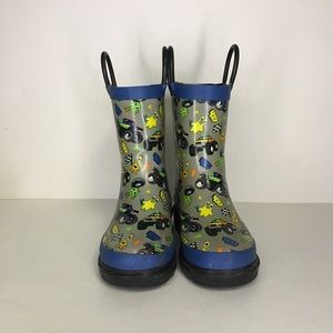 Boys Toddler Big Monster Rain Boots Size 9/10